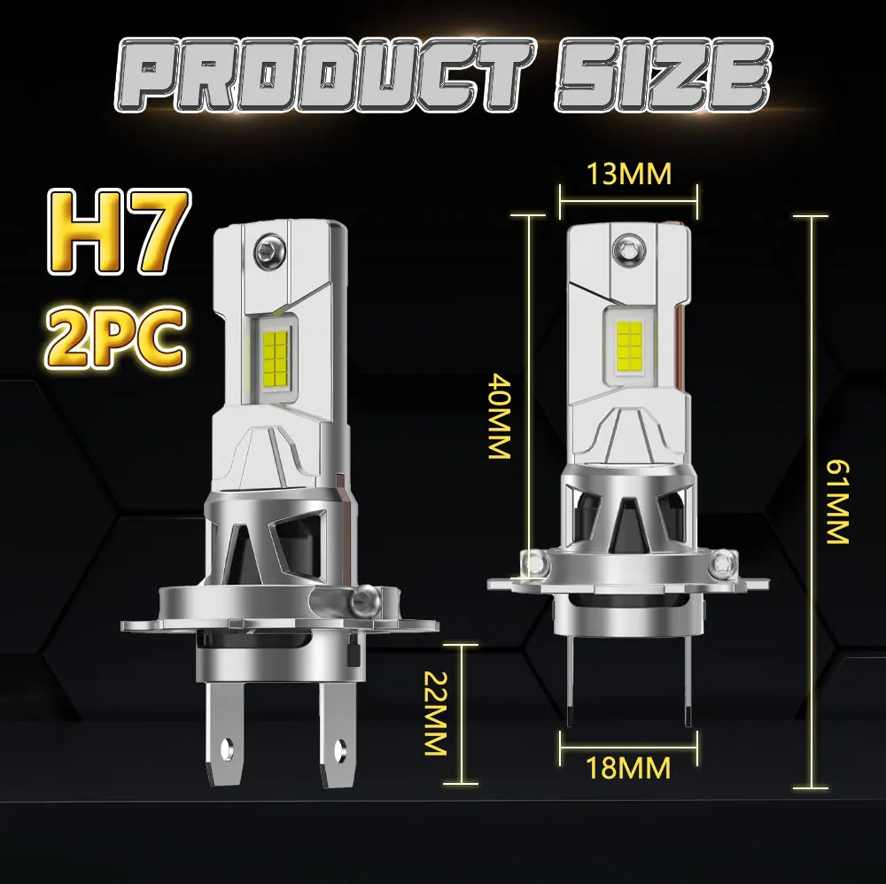 H7 h4 автомобильные светодиодные - Фотография_6