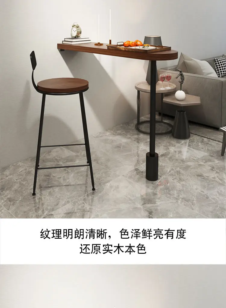 Простой барный стол из цельного дерева - Фотография_6