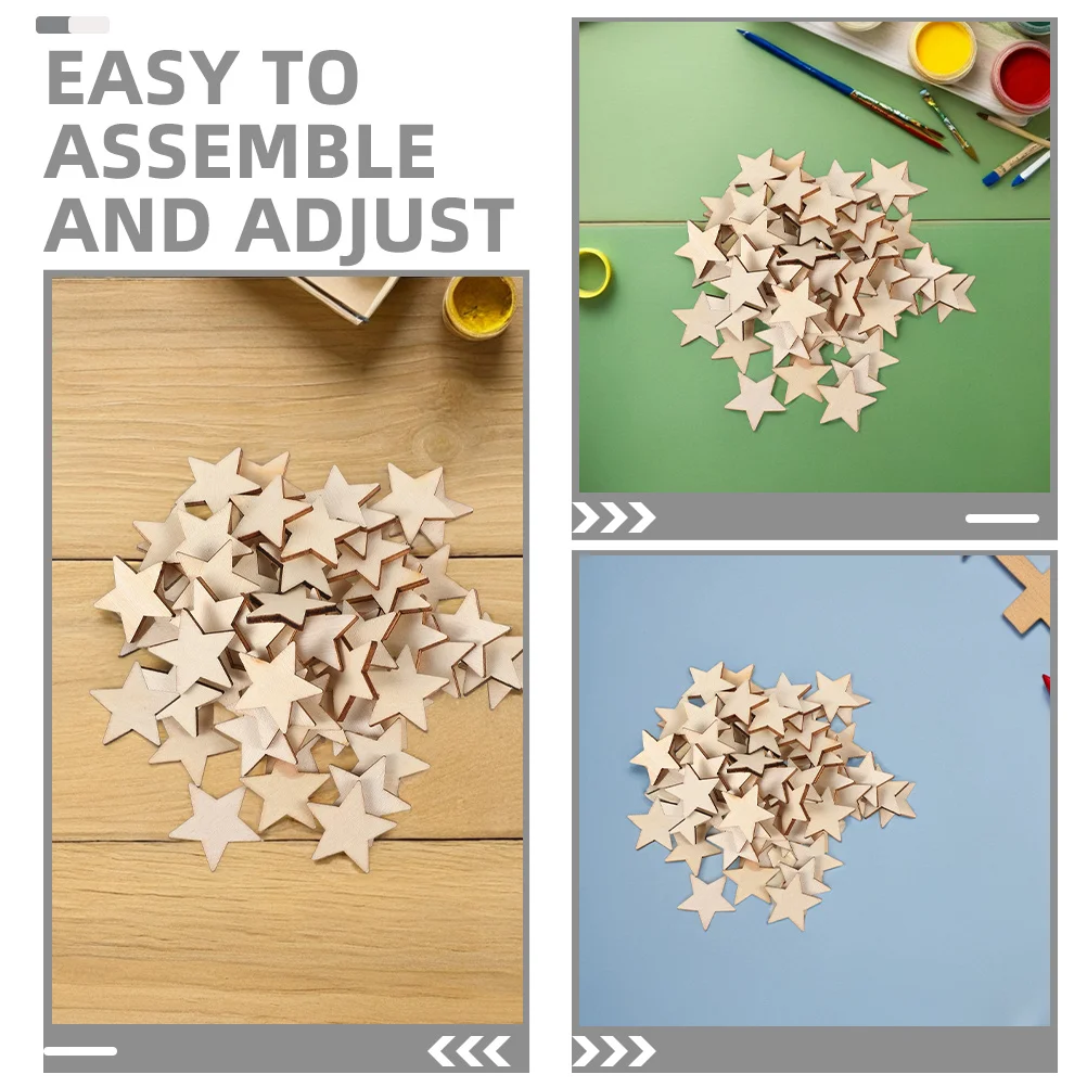 Пустые деревянные звезды незавершенные - Фотография_6