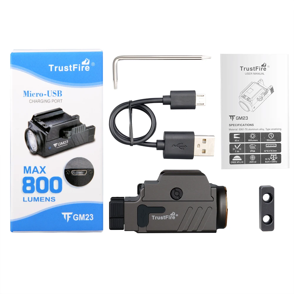 Тактический светодиодный фонарик trustfire gm23 - Фотография_6