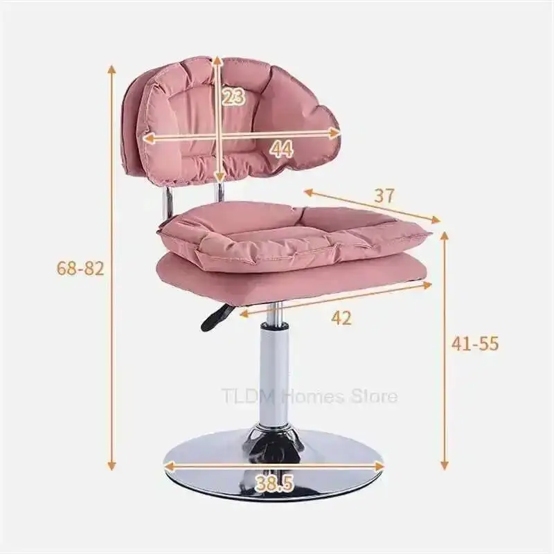 Домашний подъемный вращающийся барный стул со спинкой - Фотография_5