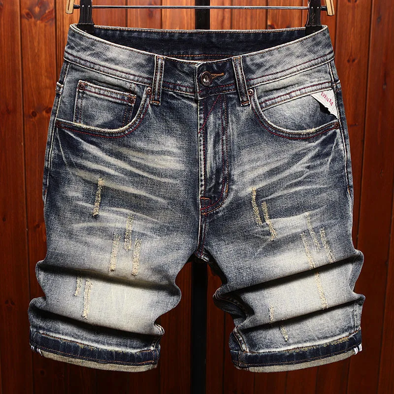 Высококачественные мужские джинсовые шорты
