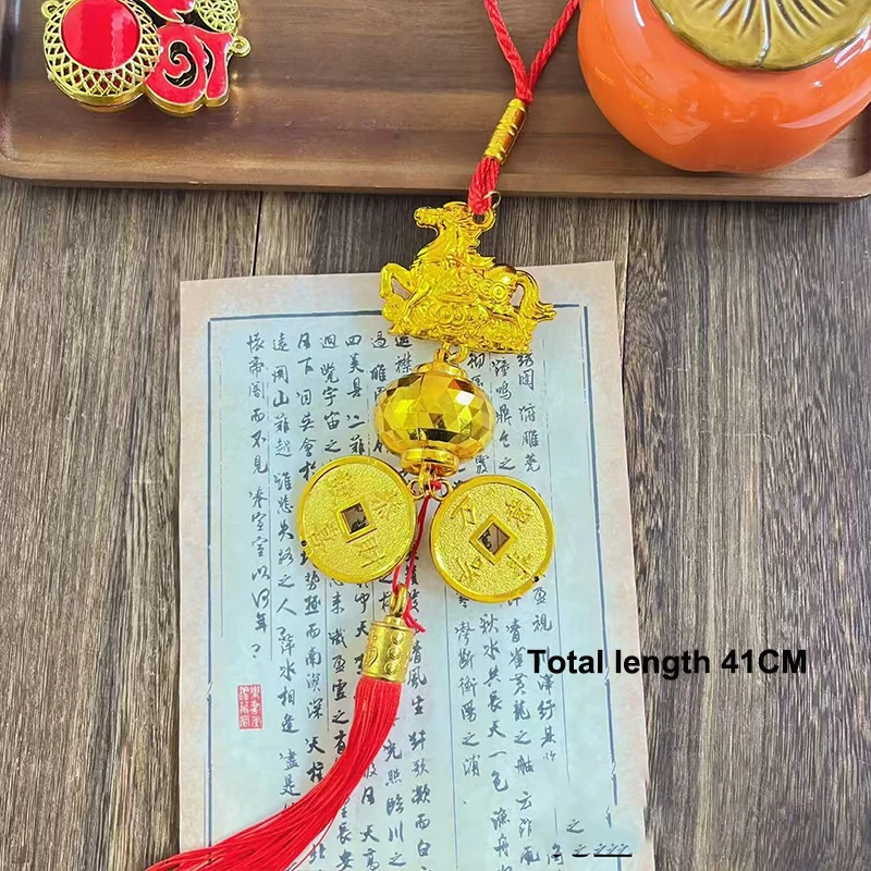 {mx} позолоченный кулон с изображением зодиака лошади и счастливой монеты - Фотография_6