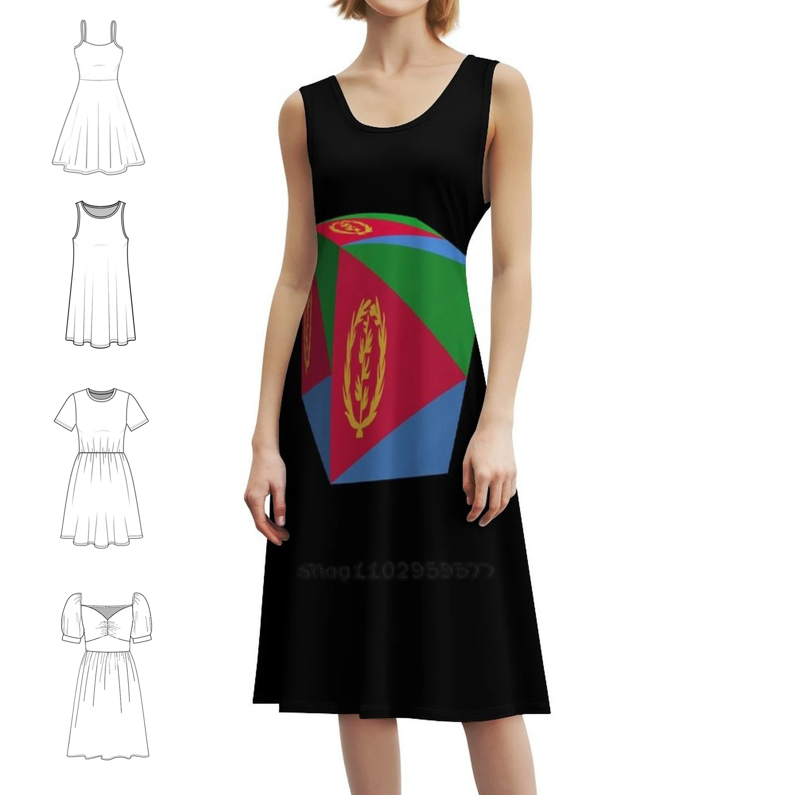 Кубический флаг эритреи