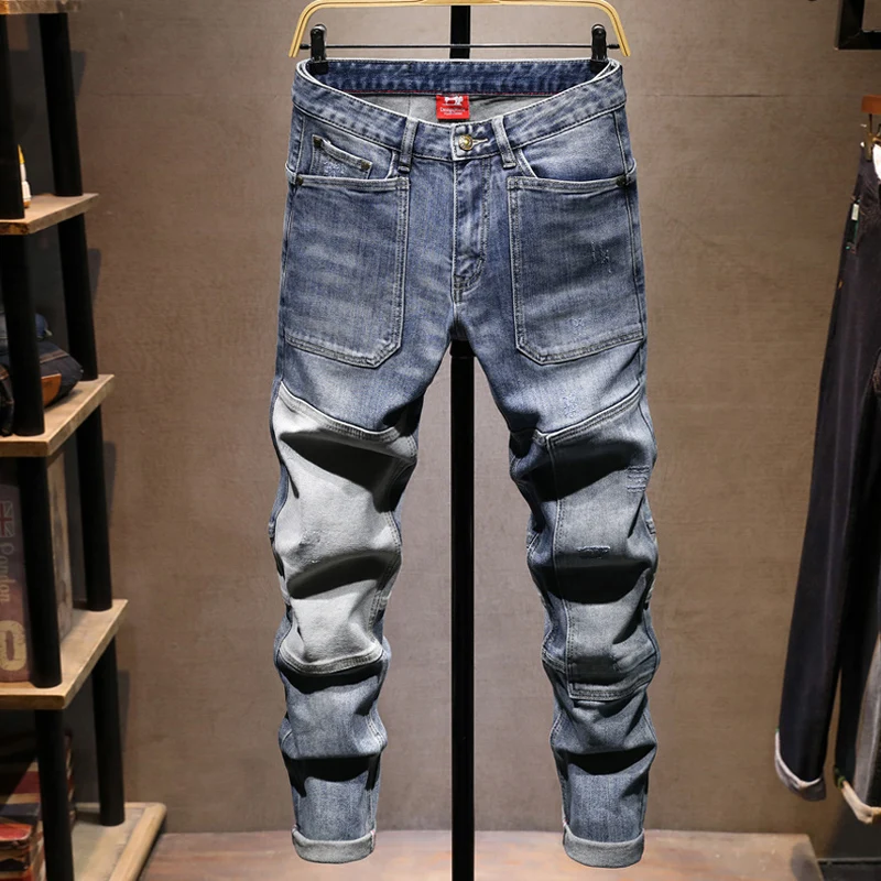 Мужские джинсы high street fashion