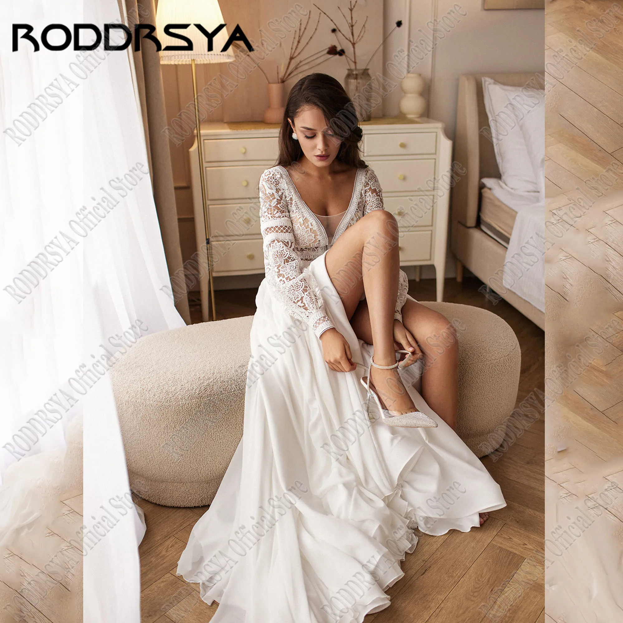 Шифоновое свадебное платье roddrsya - Фотография_3