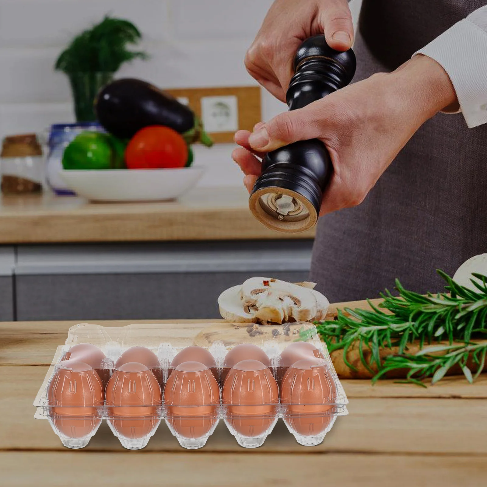 Прозрачные держатели для куриных яиц - Фотография_3