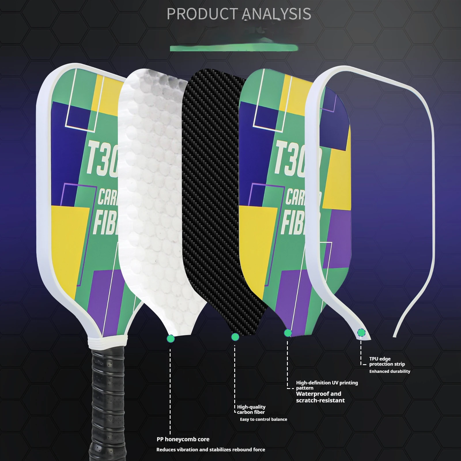 Songyi pickleball paddles t300 - Фотография_3