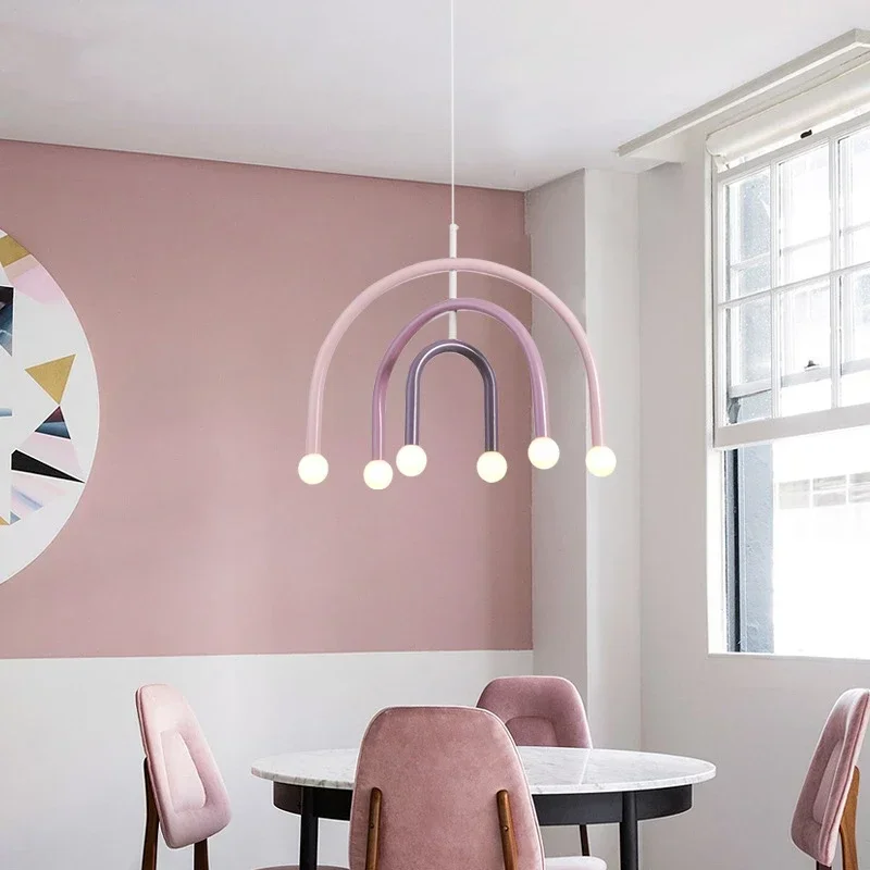 Креативная радужная люстра - Фотография_2