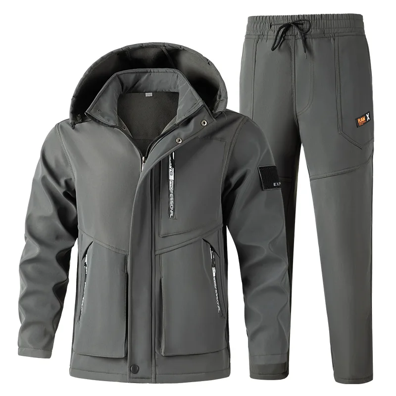 Зимний толстый костюм на флисовой подкладке - Фотография_5