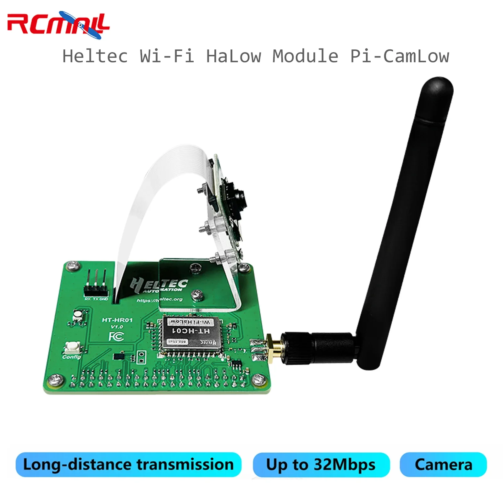 Модуль wi-fi halow heltec pi-camlow для raspberry pi hat