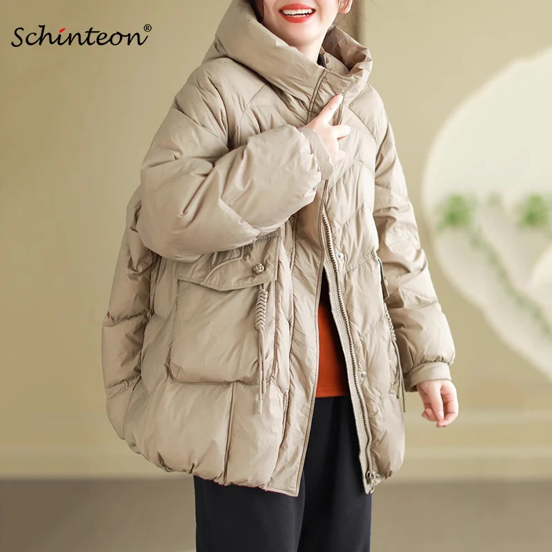 Schinteon женский пуховик повседневный