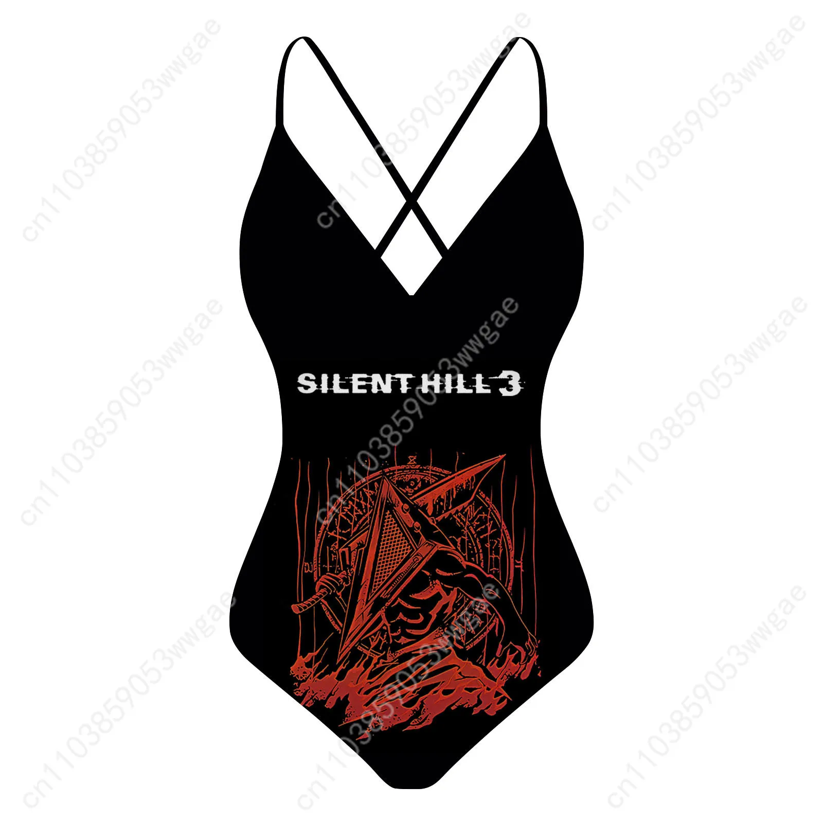 Silent hill 3, купальник с v-образным вырезом и лямкой на спине - Фотография_2