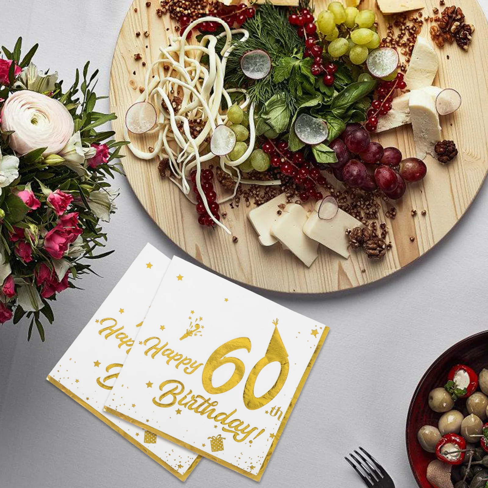 Салфетки на 60-летие из золотой фольги - Фотография_4