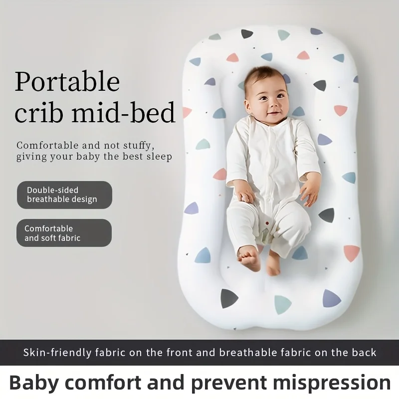 Портативная детская кровать-гнездо для новорожденных