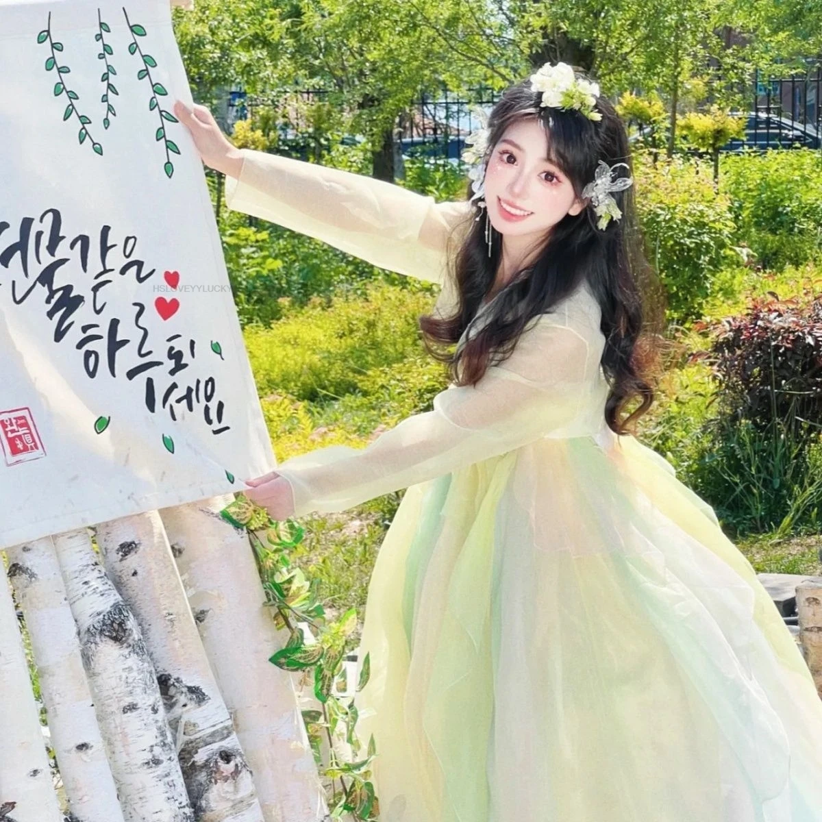 Корейская женская новая стильная традиционная корейская одежда - Фотография_3