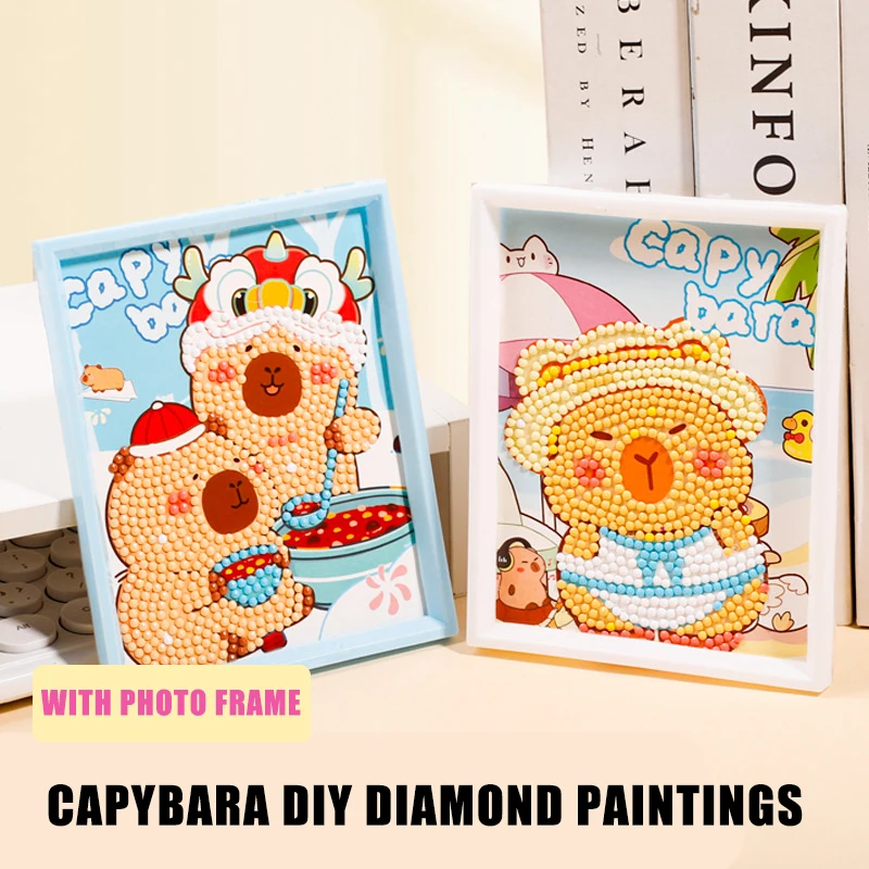 Капибара diy алмазные картины мультфильм - Фотография_2