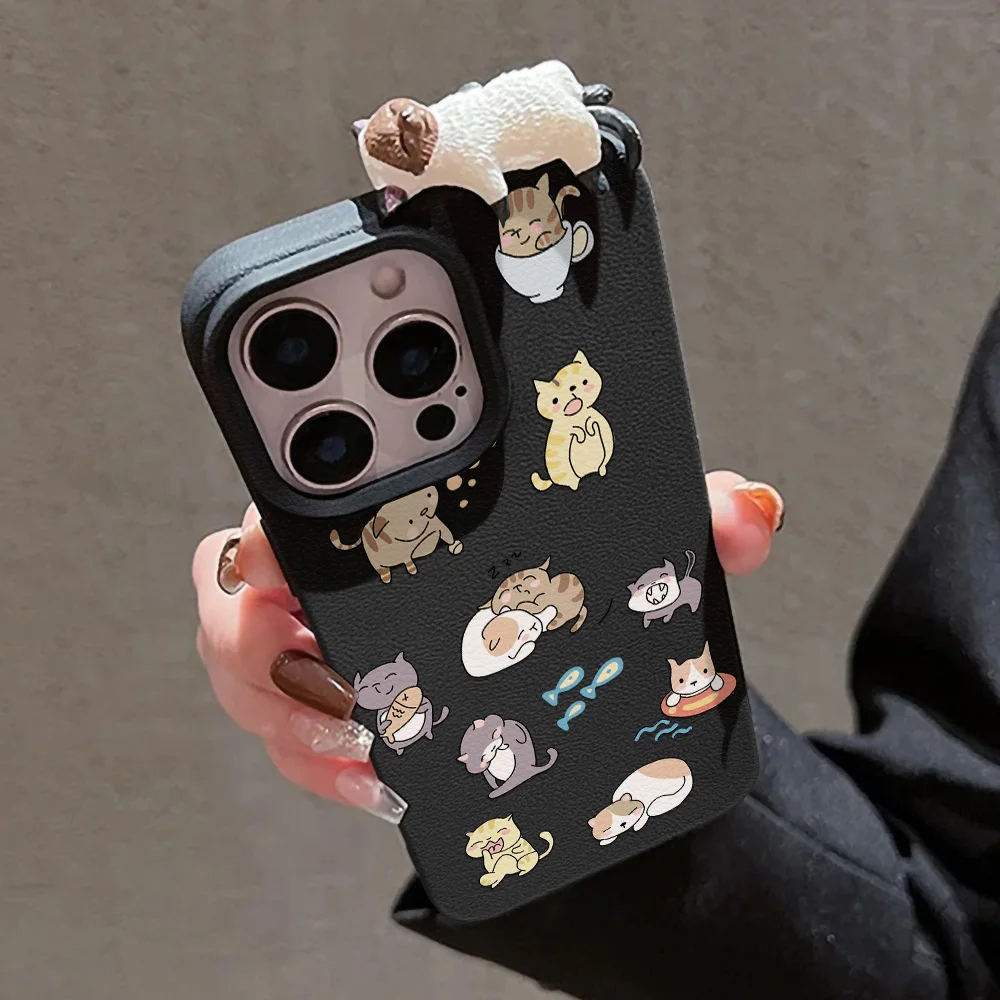 Чехол для телефона с 3d милым котом для iphone 11 - Фотография_4