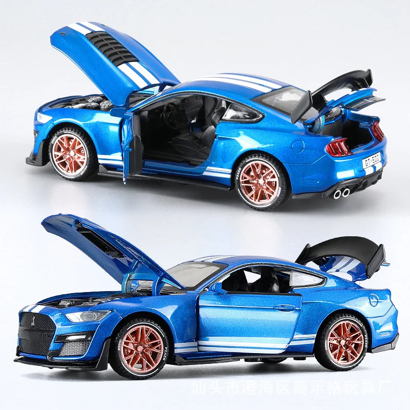 1:32 mustang-gt500 сплав нежная