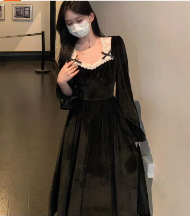 Осеннее бархатное платье принцессы - Фотография_4