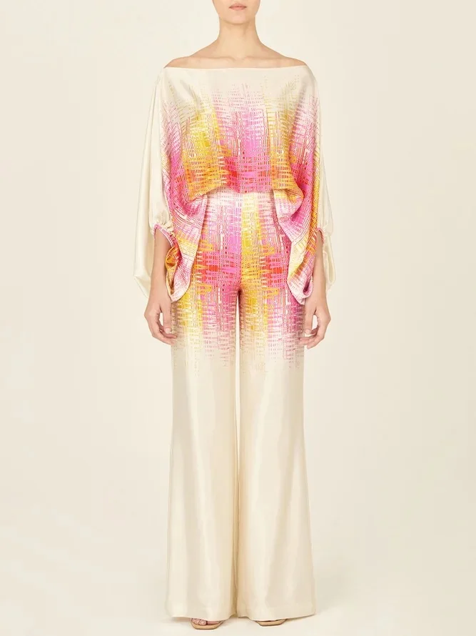 Женский атласный пижамный комплект - Фотография_4