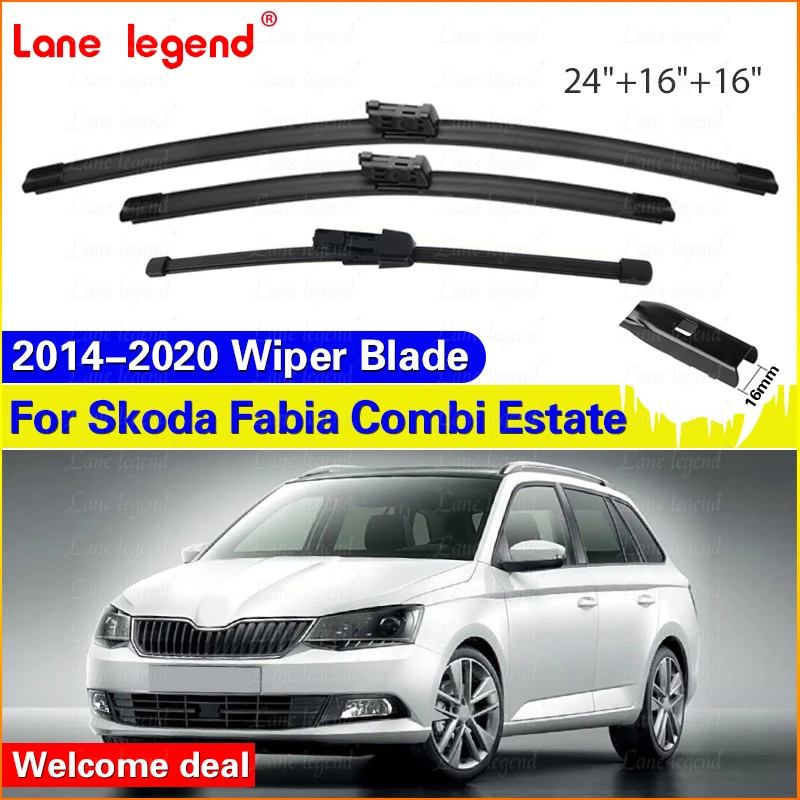 Для skoda fabia combi estate 2014-2020 левый передний и задний дворник