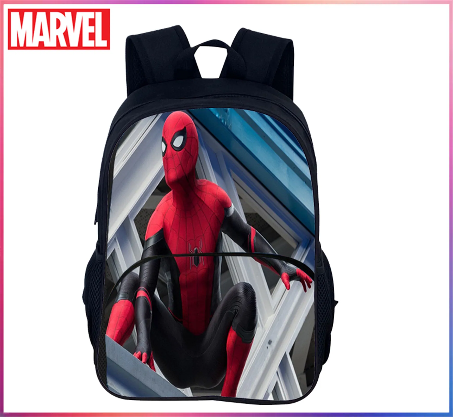 Детский многофункциональный рюкзак унисекс с изображением человека-паука - Фотография_5