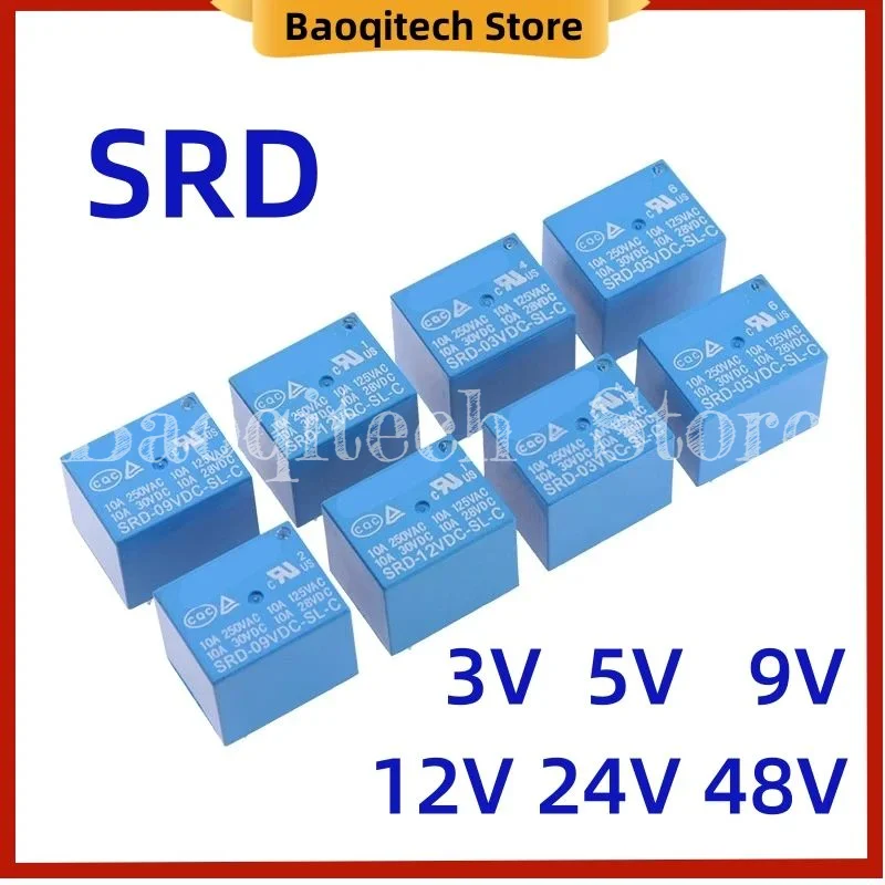 Силовое реле srd srd-03vdc-505vdc-09vdc-12vdc-24vdc-sl-c