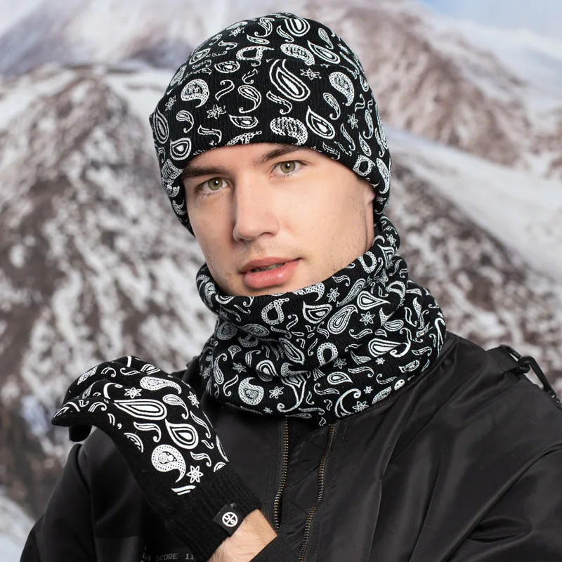 Зимняя шапка с принтом пейсли - Фотография_5