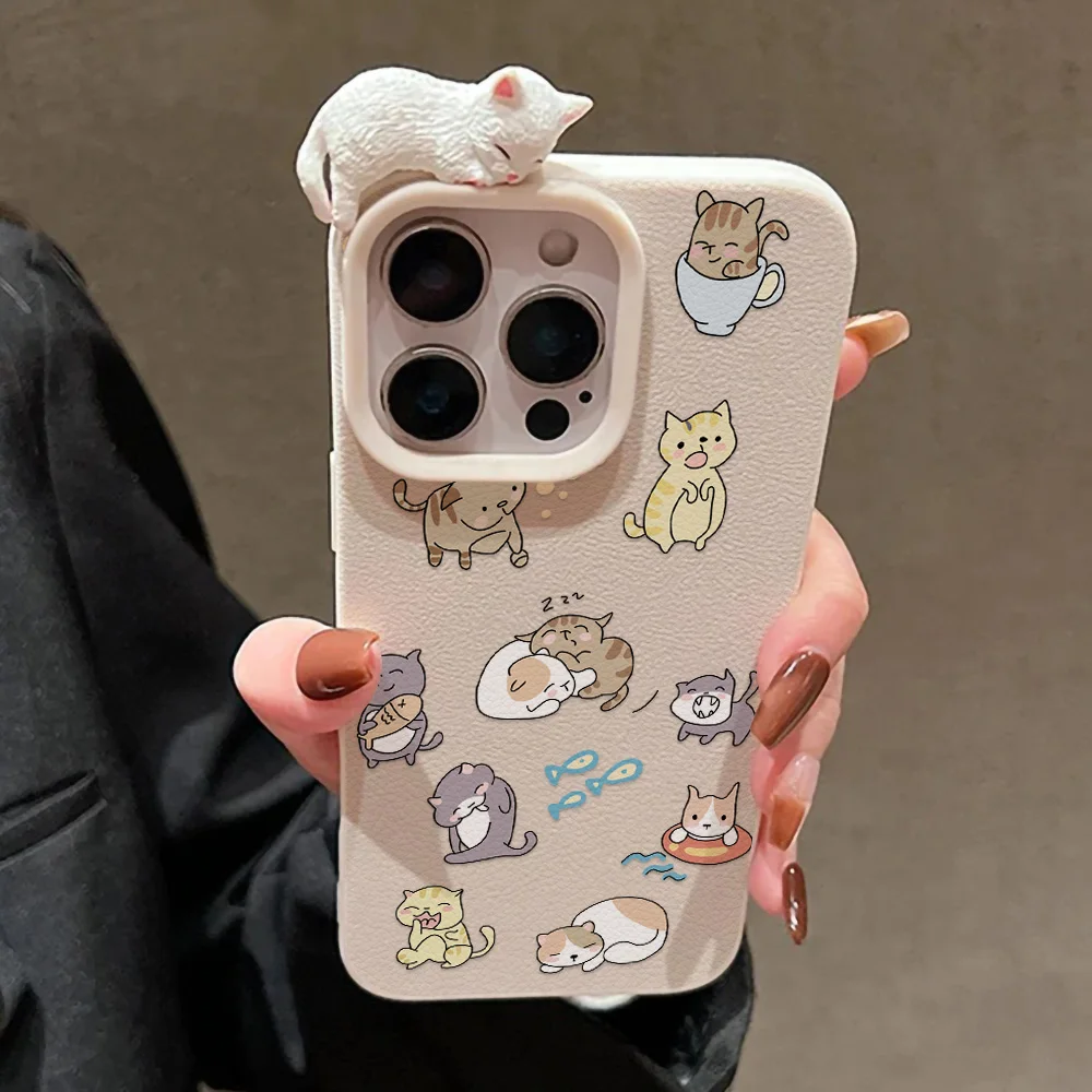 Чехол для телефона с 3d милым котом для iphone 11 - Фотография_3