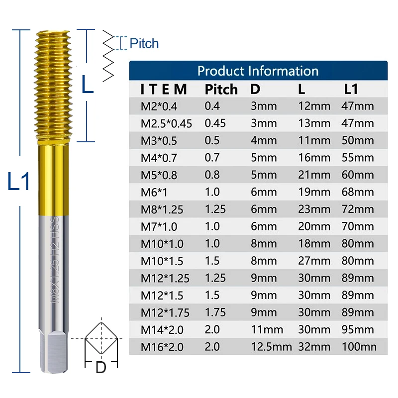 Экструзионные метчики xcan m2-m12 - Фотография_4