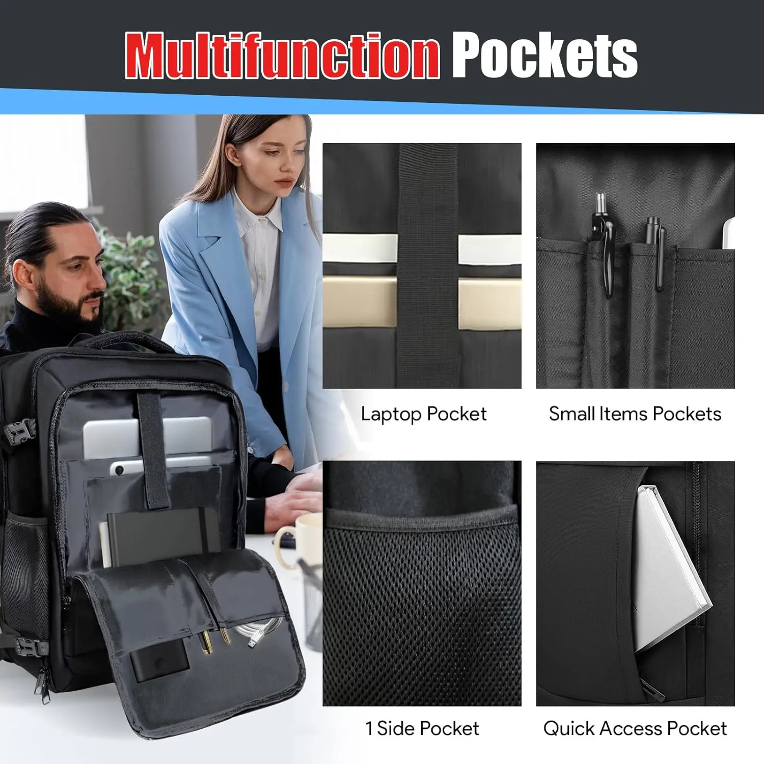 Дорожный рюкзак, расширяемый рюкзак - Фотография_4