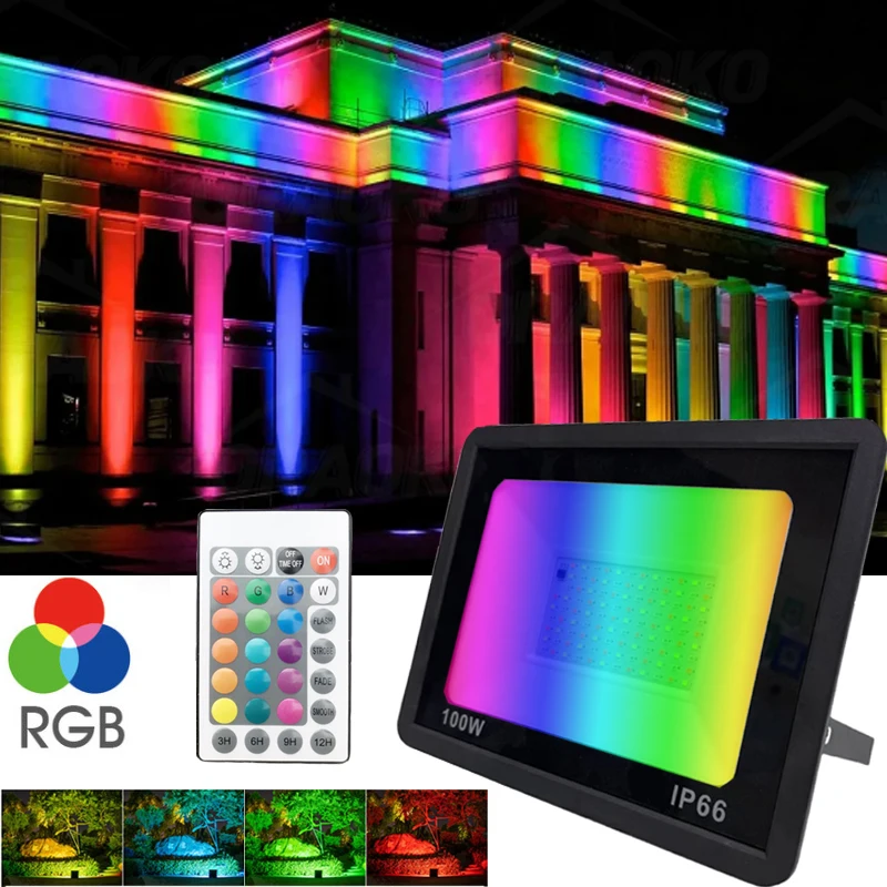 Rgb светодиодный прожектор