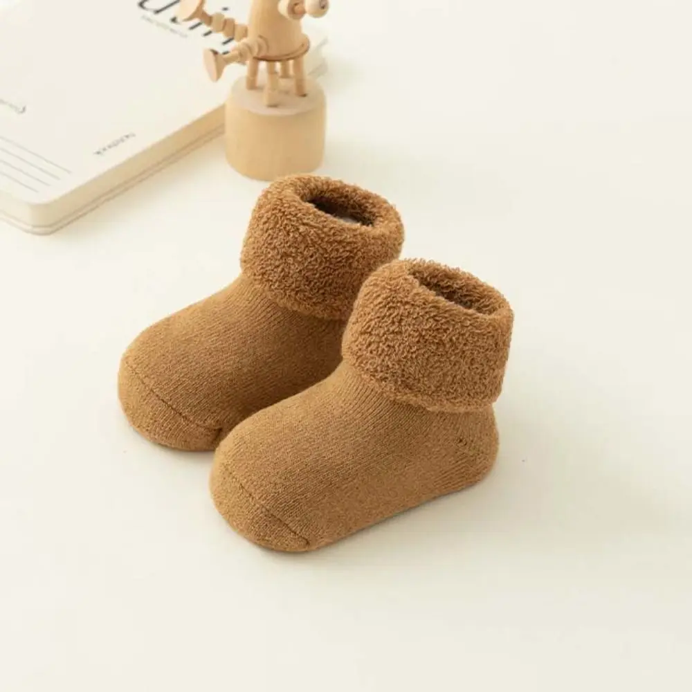 4 пары однотонных утепленных детских носков - Фотография_4