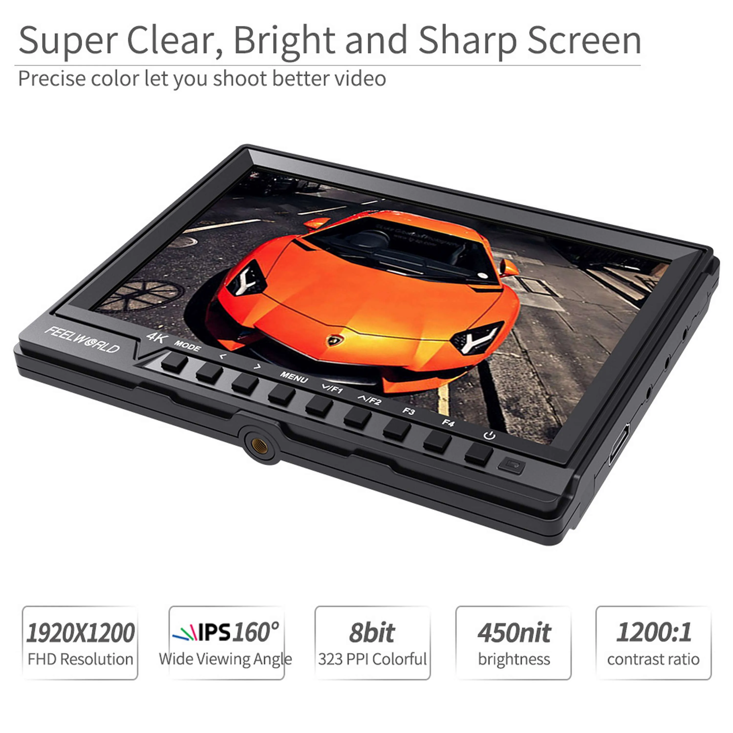 Feelworld fw760 портативный 7-дюймовый лучший монитор с краном - Фотография_2