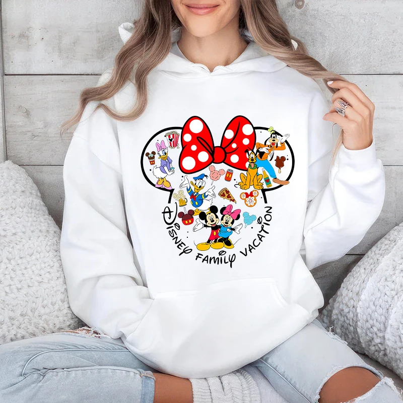 Толстовки с принтом для семейного отдыха disney для женщин