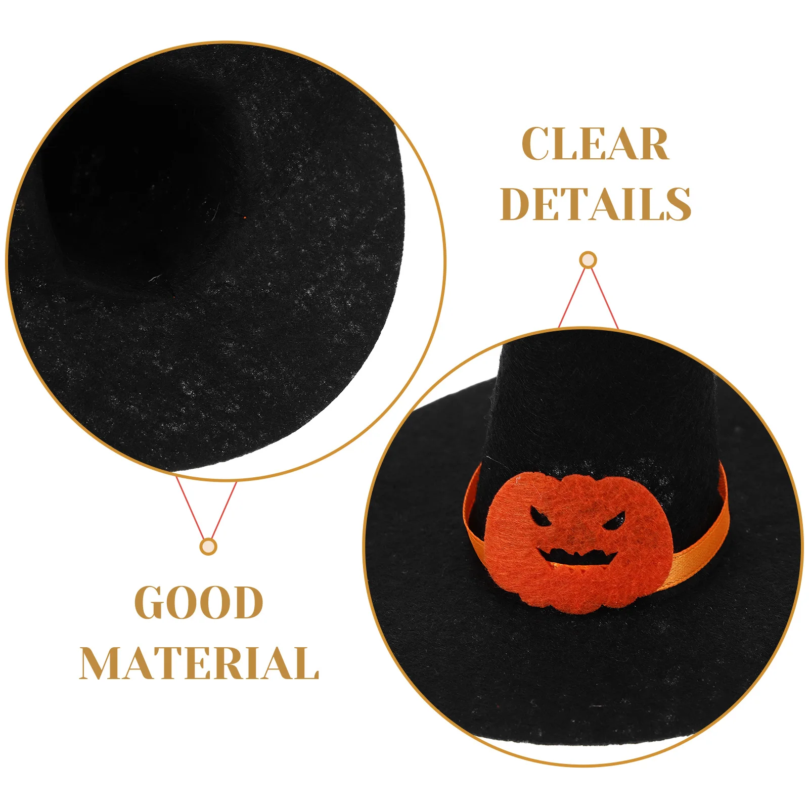 Мини-фетровая шляпа ведьмы - Фотография_4