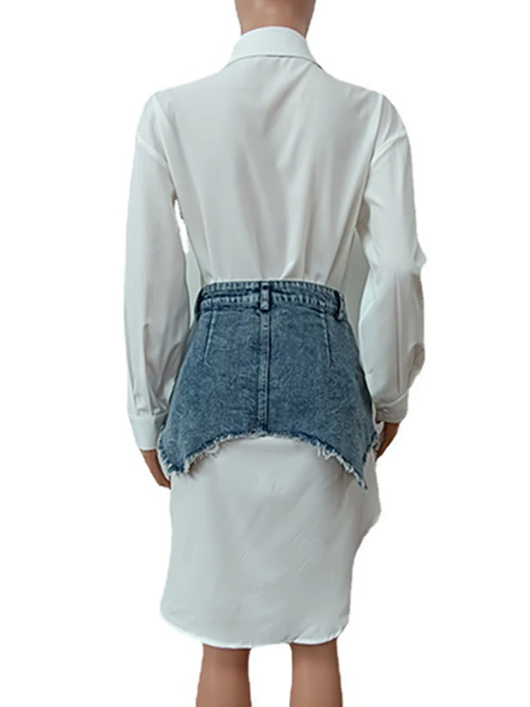 Simenual однотонная осенняя рубашка - Фотография_6