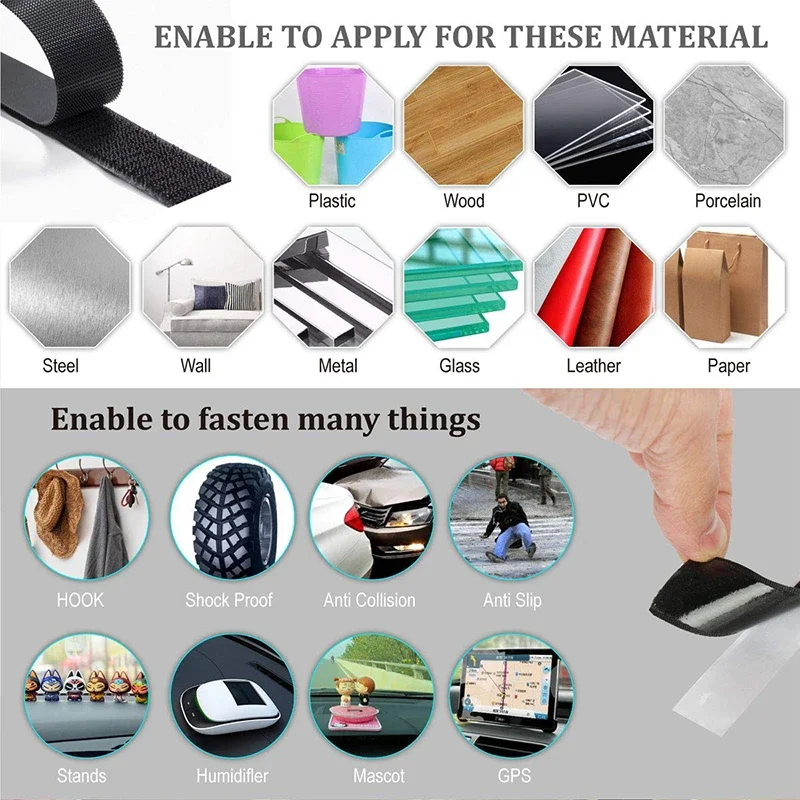 1-25 м velcros самоклеящаяся лента - Фотография_5