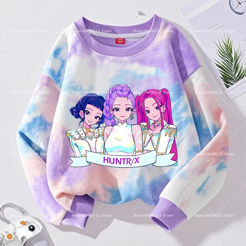 Толстовка kpop demon hunters huntrix с героями мультфильмов - Фотография_2