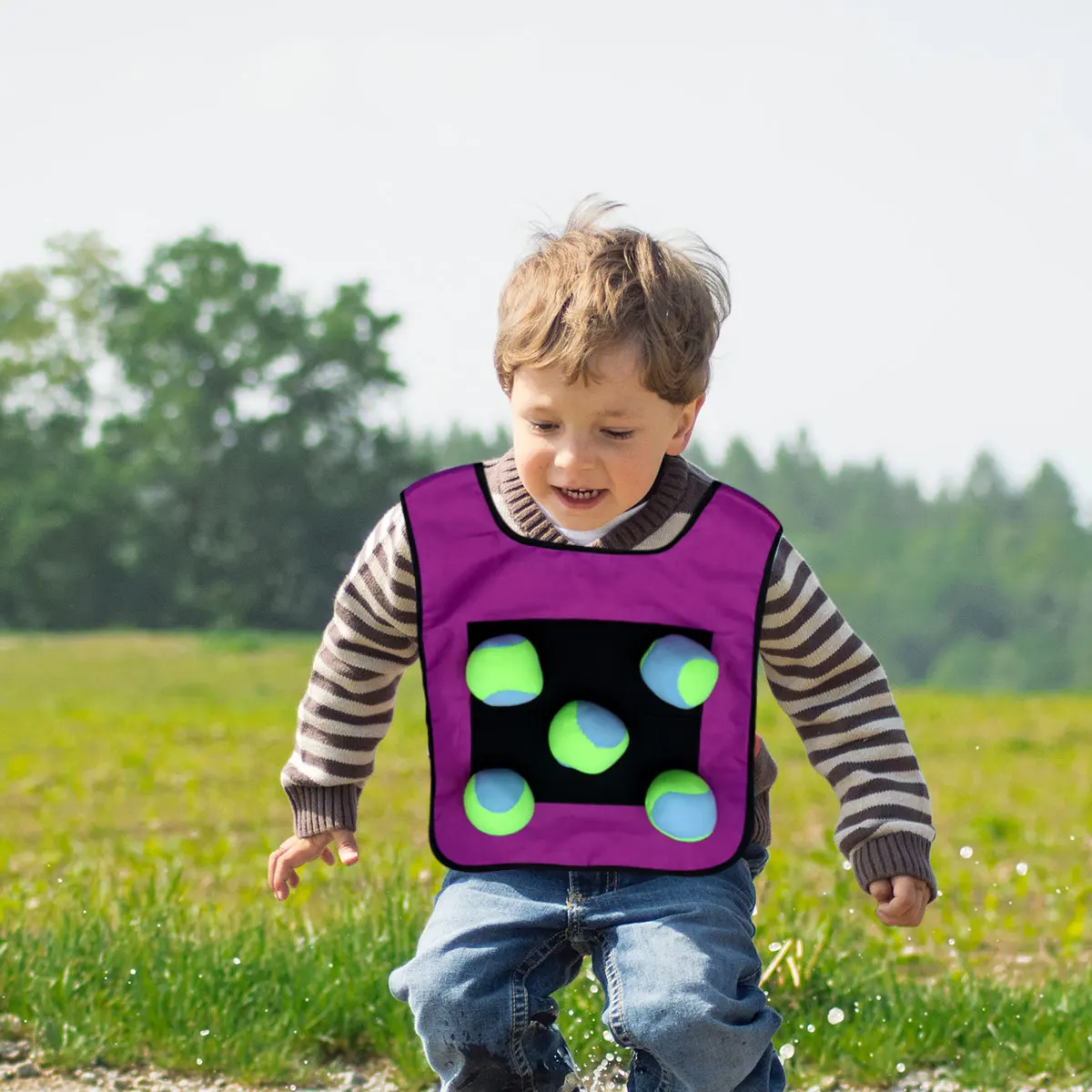 Липкий жилет 10 мягких шариков - Фотография_4