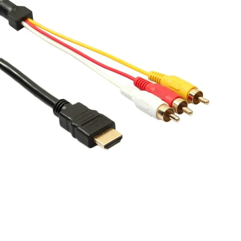 1,8 м черный hdmi-совместимый штекер на 3 - Фотография_2
