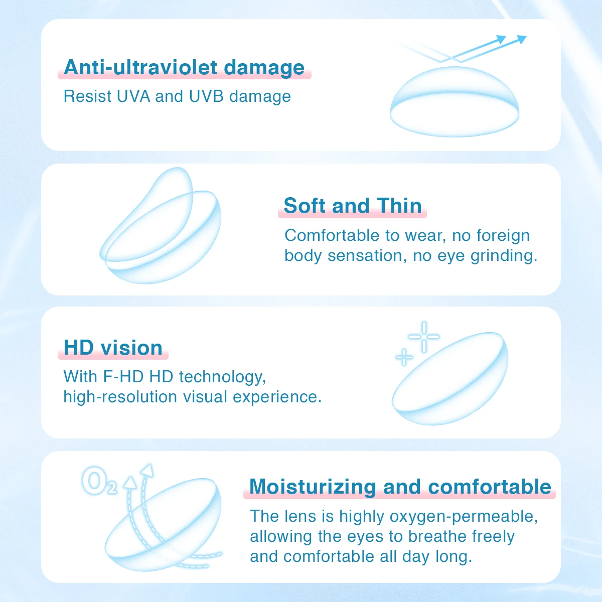 Bio-essence, 1 пара контактных линз с диоптриями - Фотография_3