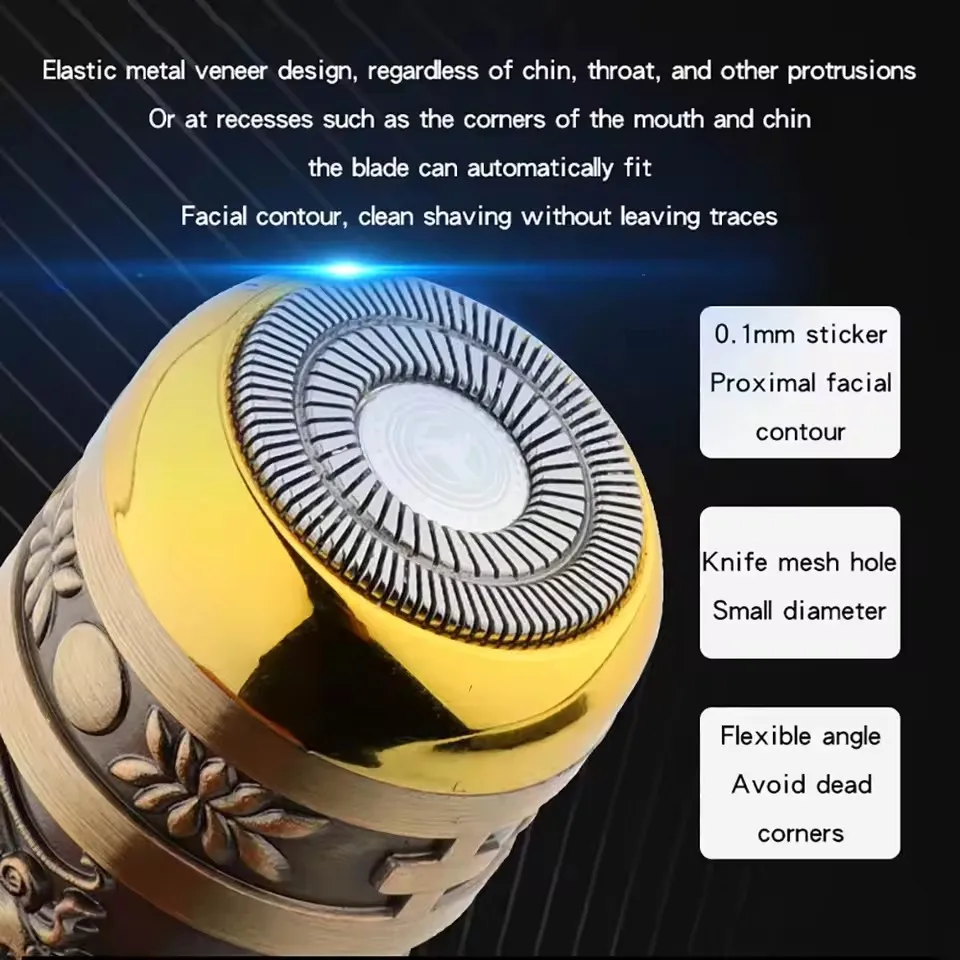 T9 3-в-1 мужская электробритва перезаряжаемый триммер для бороды - Фотография_2