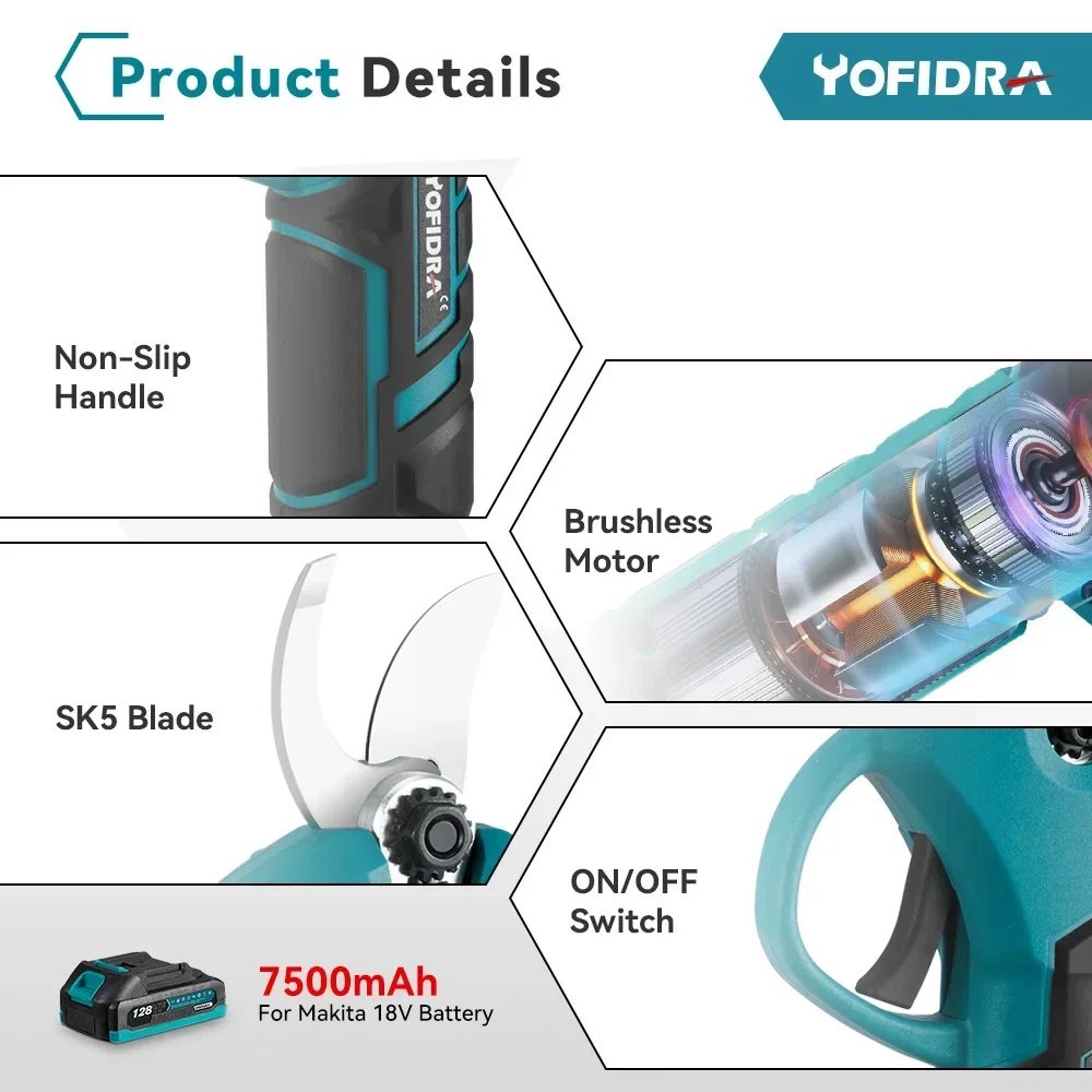 Yofidra 30 мм бесщеточные электрические - Фотография_5