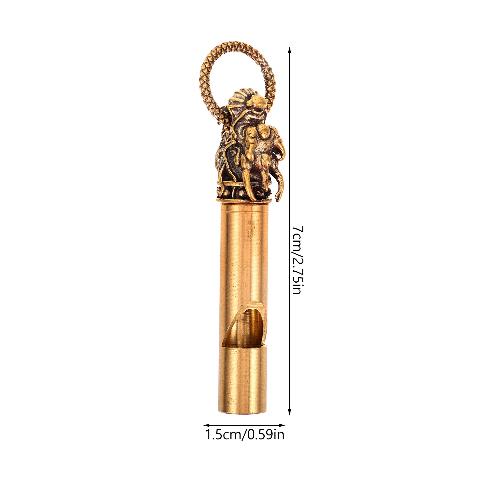 Медный свисток с головой животного - Фотография_4