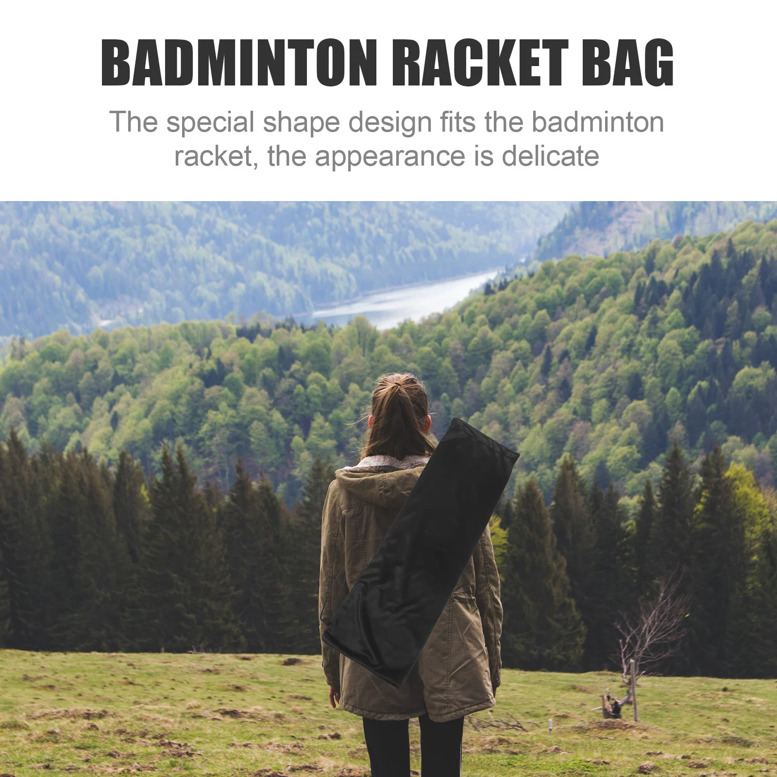 Сумка для ракеток для бадминтона с ворсом