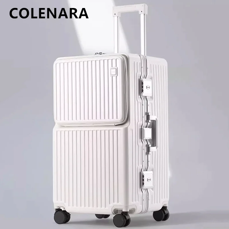 Чемодан colenara с алюминиевой рамой и передним отверстием