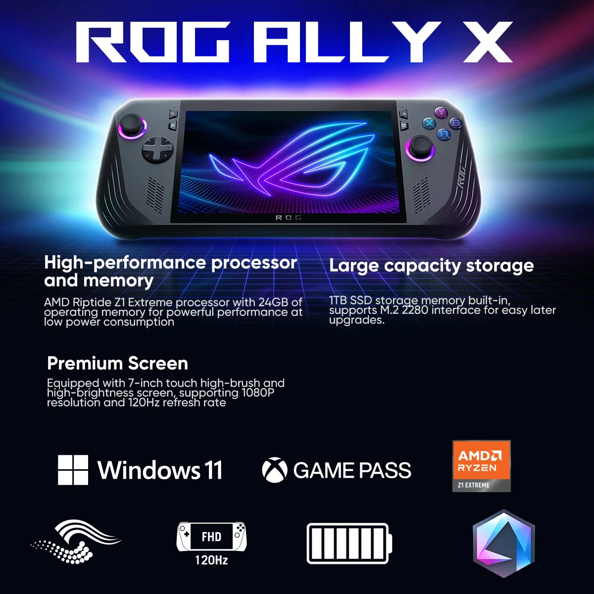 Оригинальный asus rog ally x gaming