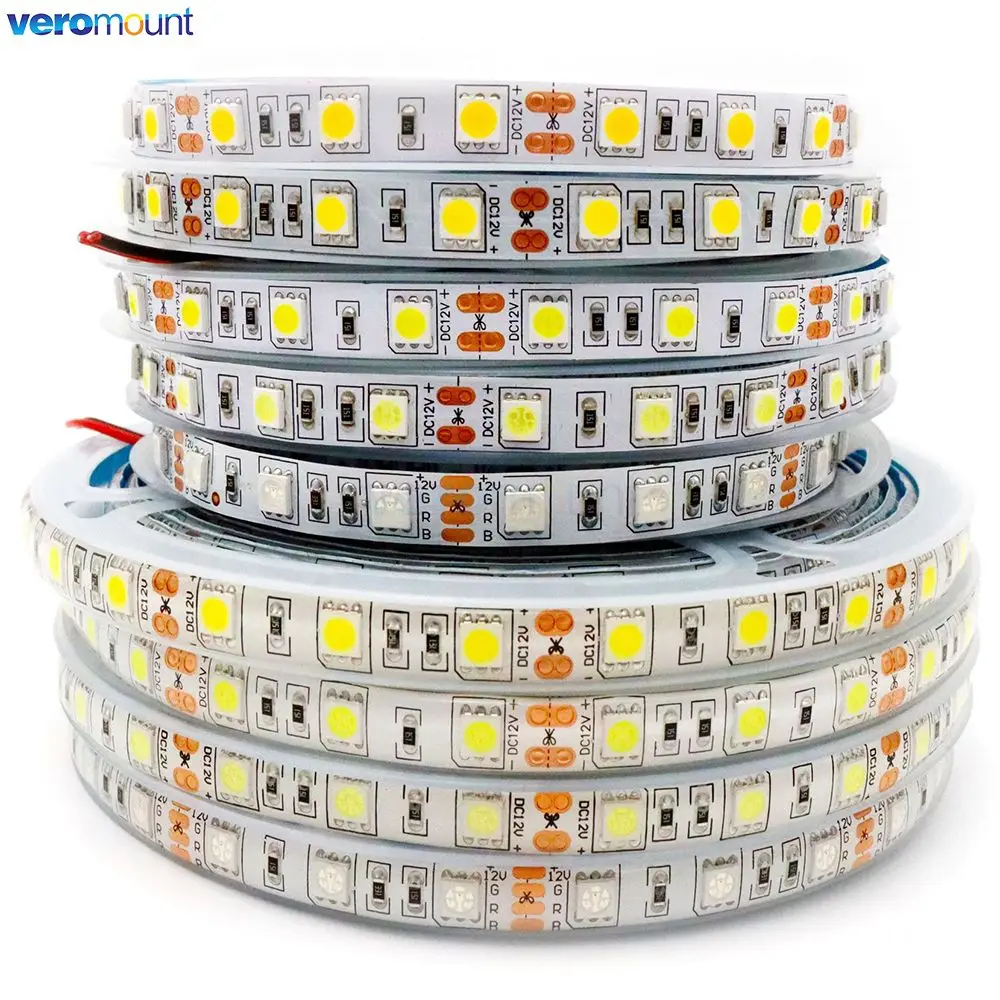 5 м dc5v 12v 24v smd 5050 светодиодная - Фотография_3